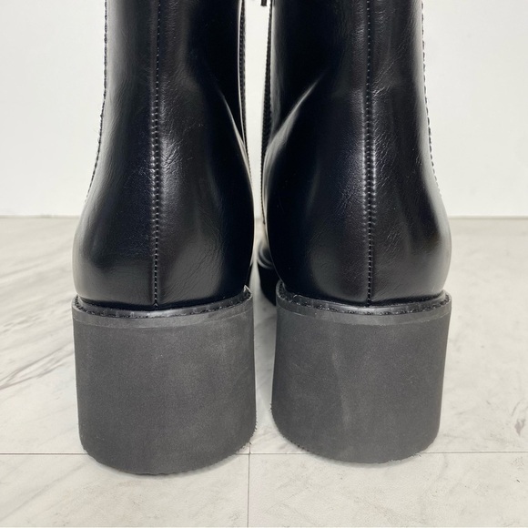 New! Naturalizer Cade Black Faux Leather Chelsea Bootie 8M - Picture 4 of 15